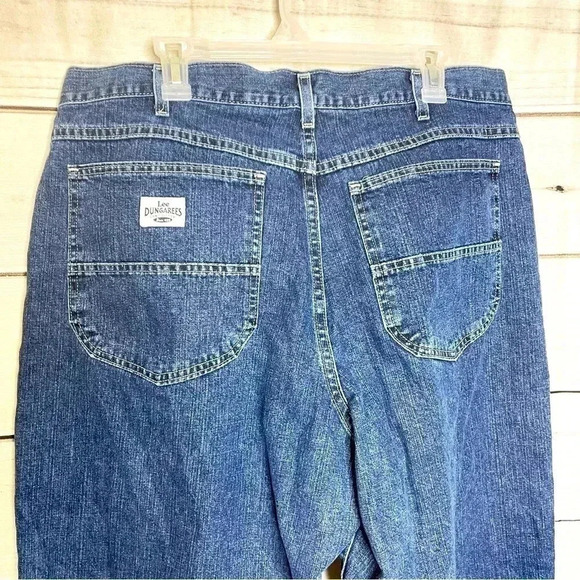 Lee Mens Blue Dungarees Jeans 42x32 Loose Fit - Picture 5 of 11
